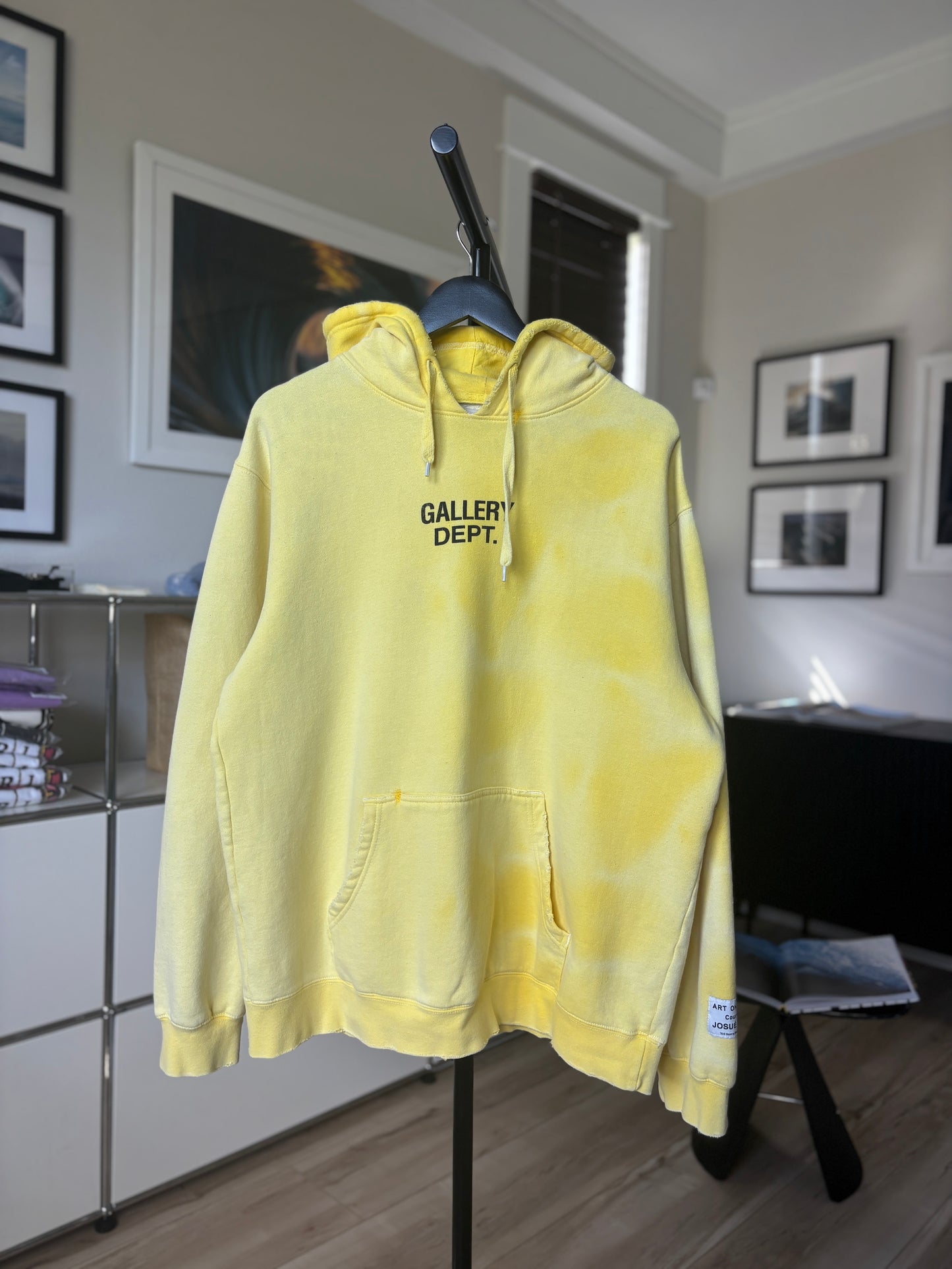 Faded Logo Yellow Hoodie