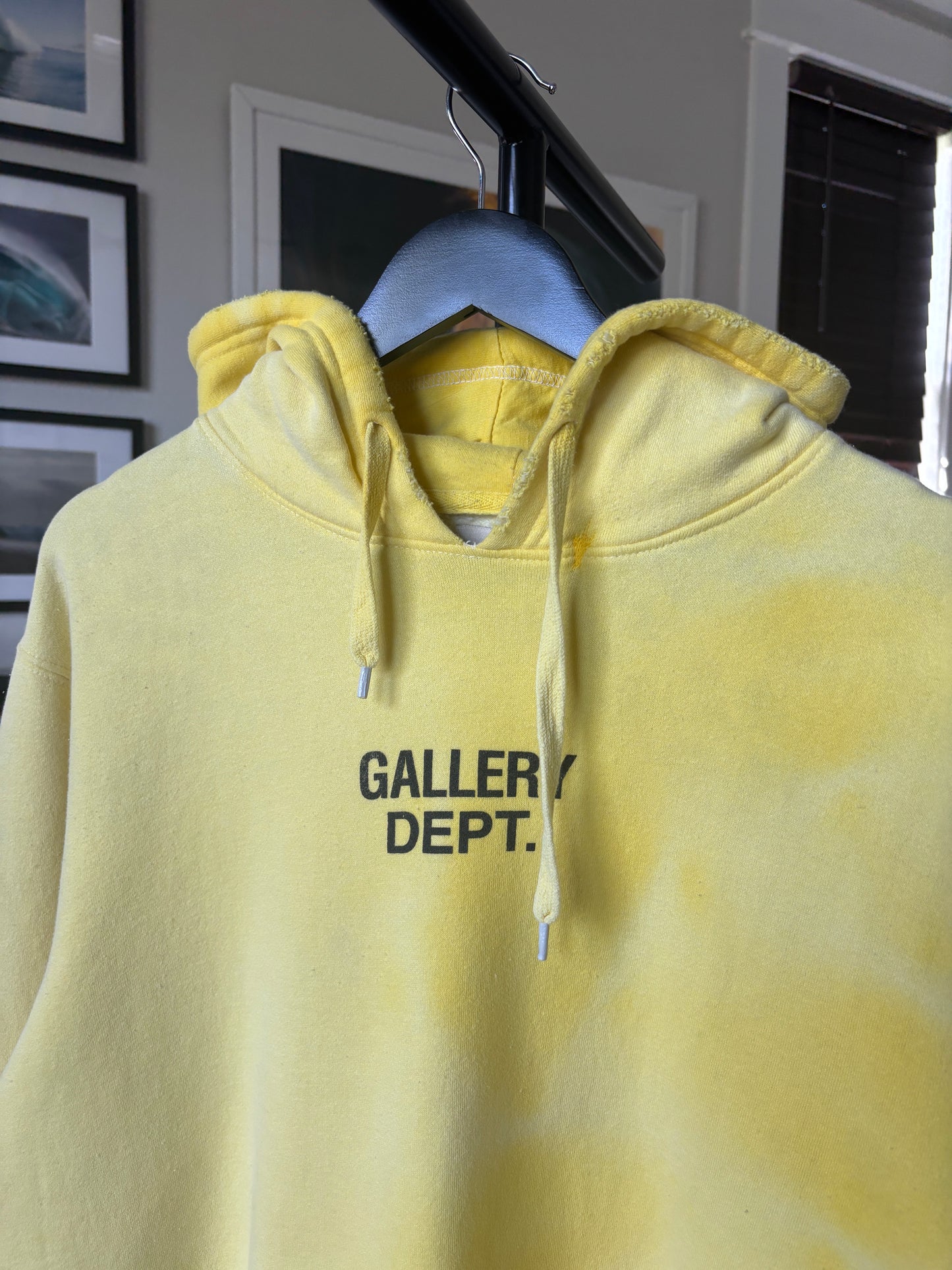 Faded Logo Yellow Hoodie