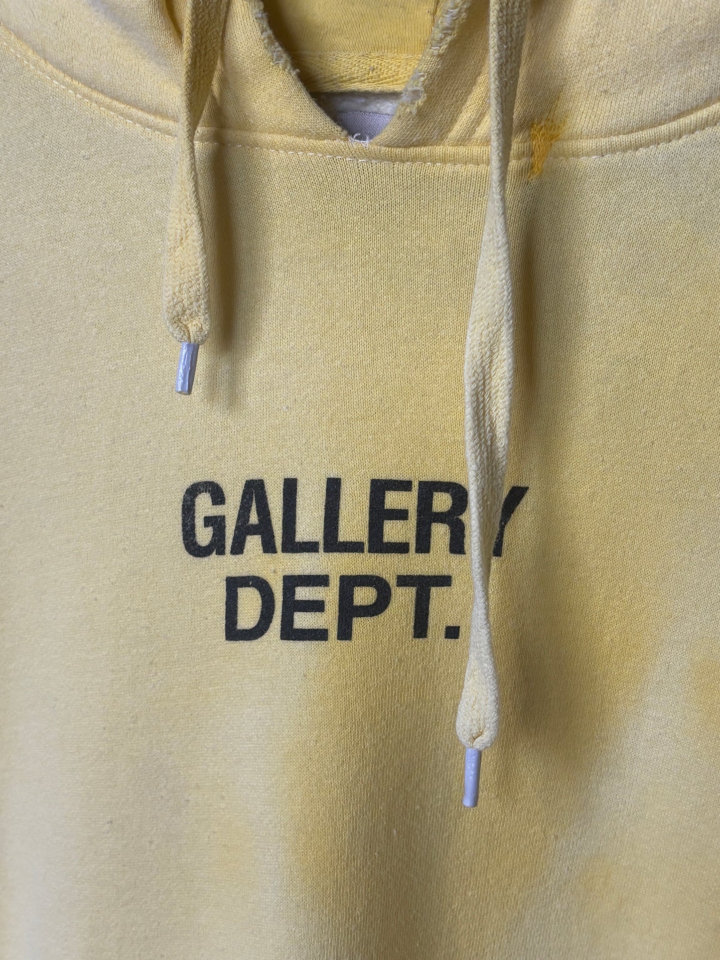 Faded Logo Yellow Hoodie