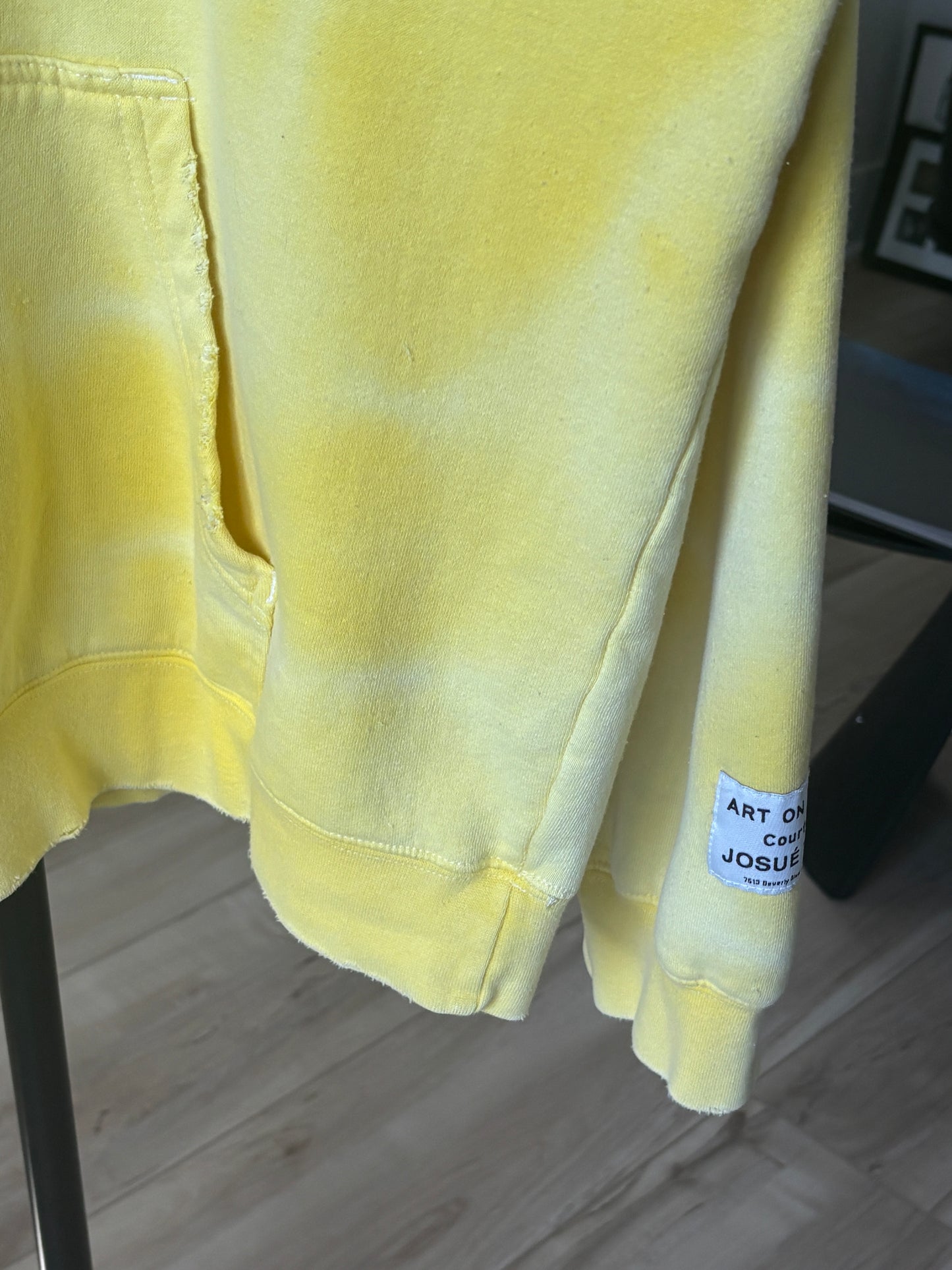 Faded Logo Yellow Hoodie
