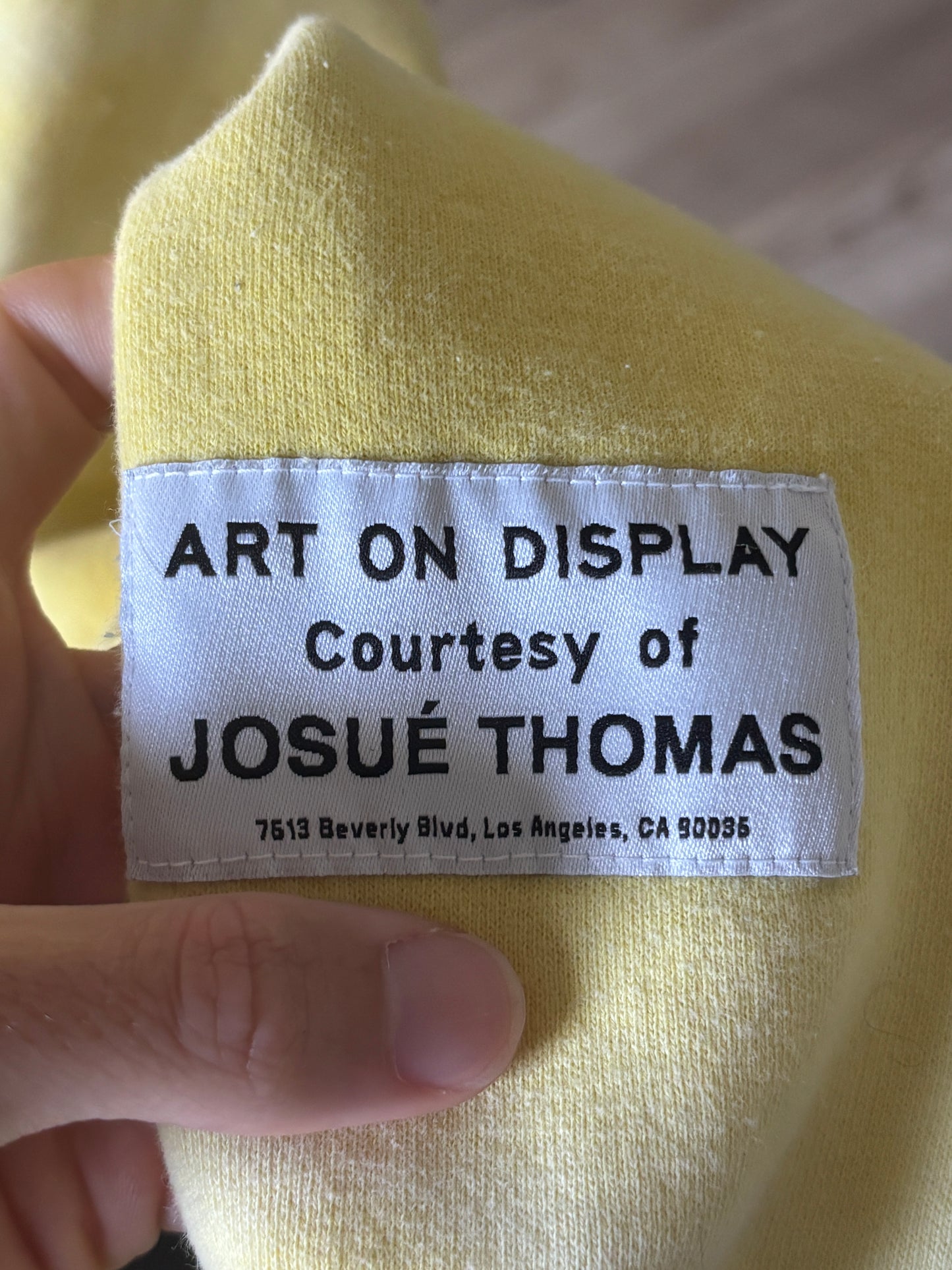 Faded Logo Yellow Hoodie