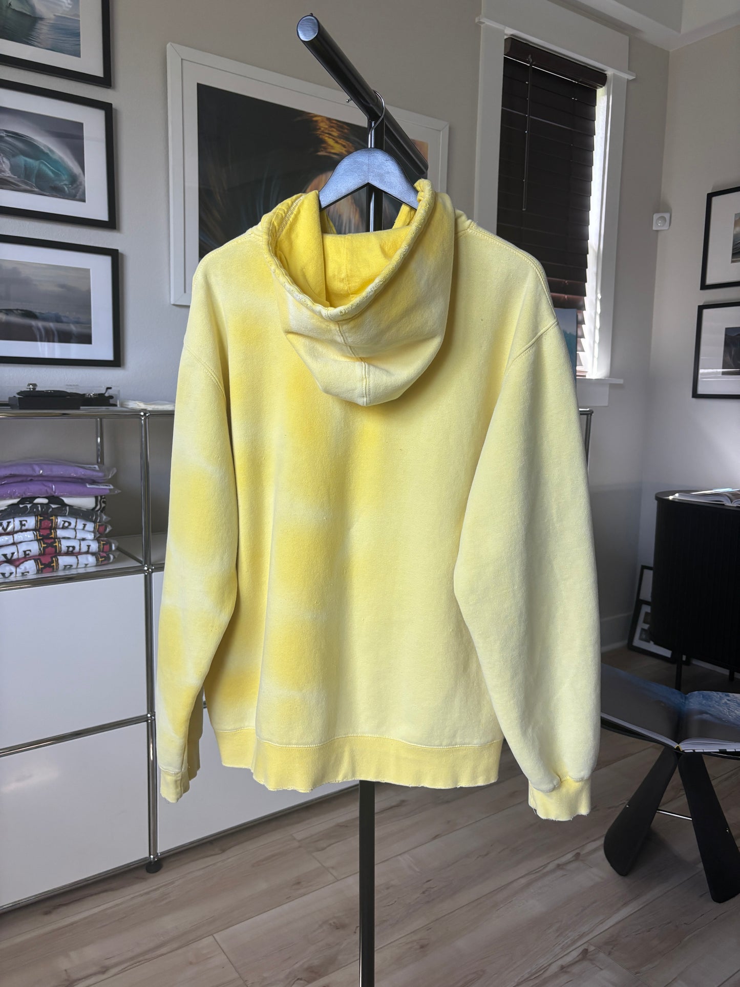 Faded Logo Yellow Hoodie