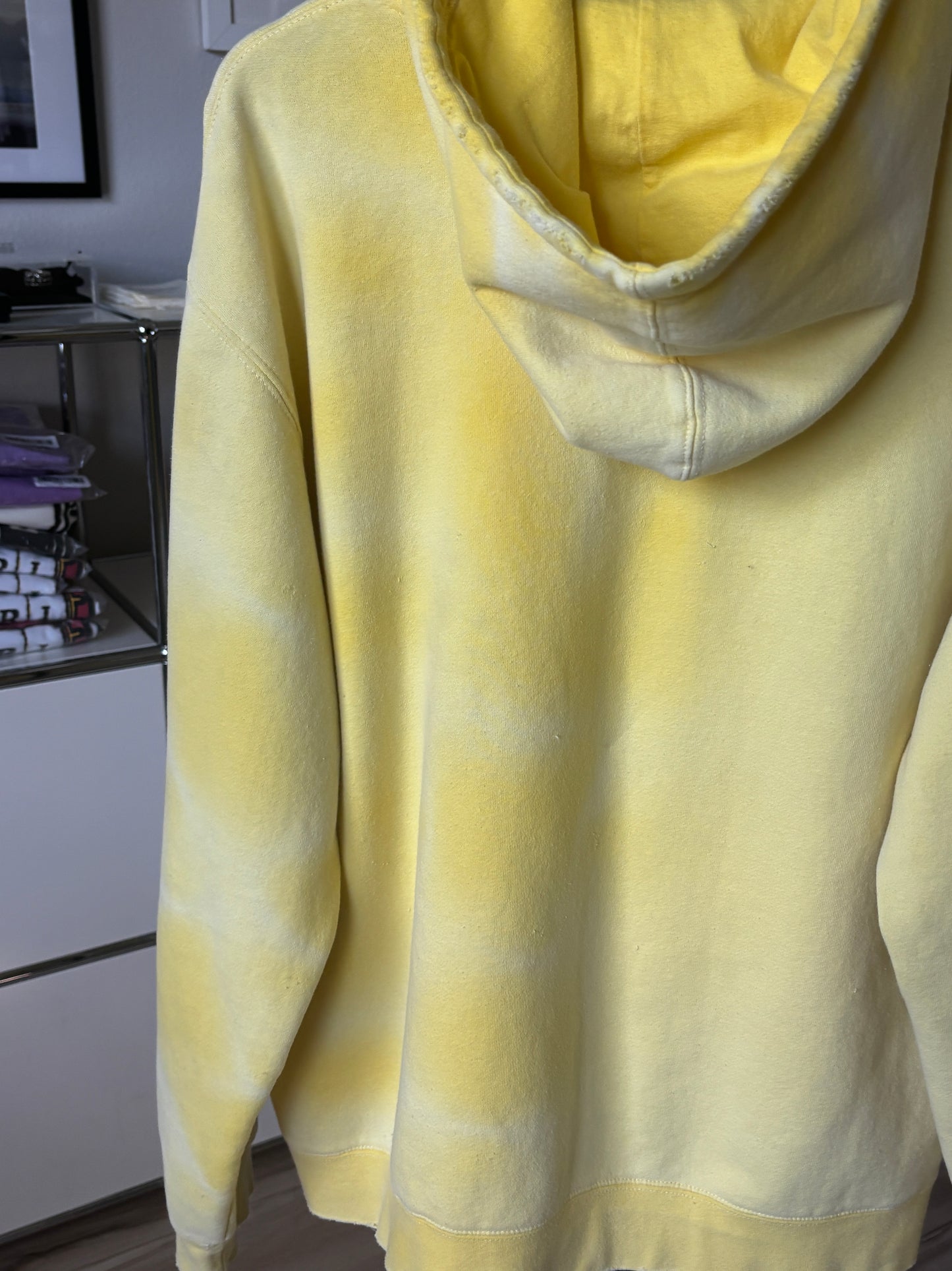 Faded Logo Yellow Hoodie