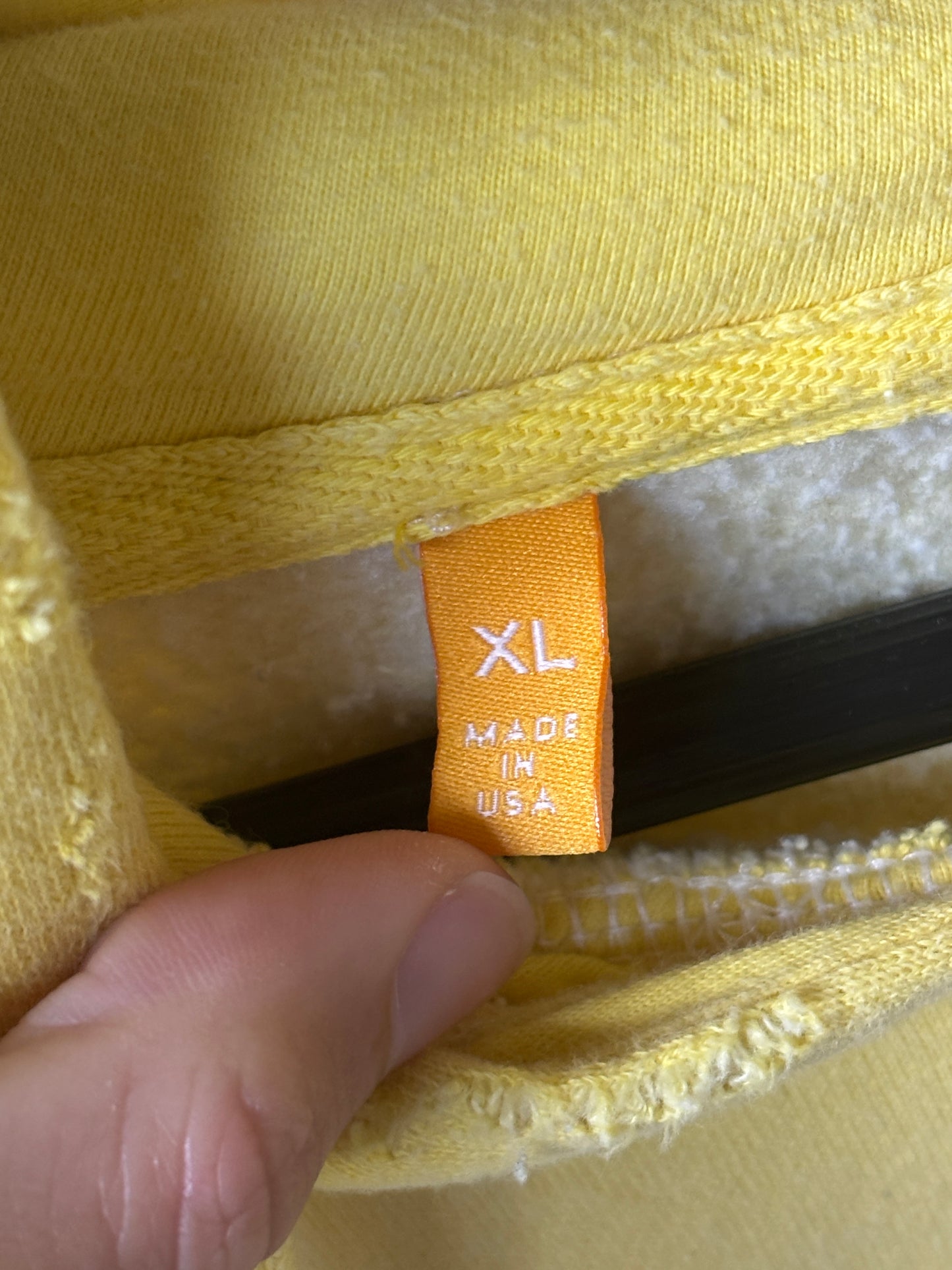 Faded Logo Yellow Hoodie