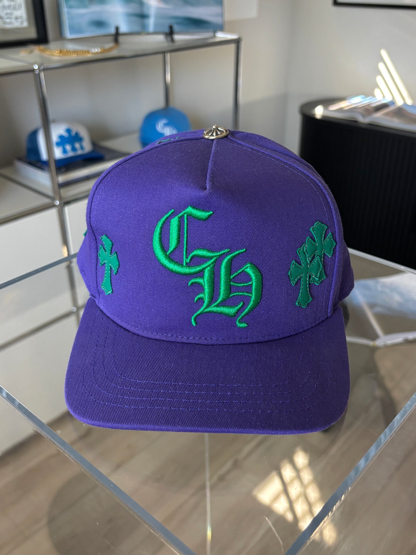 Leather Patch Cross Hat
