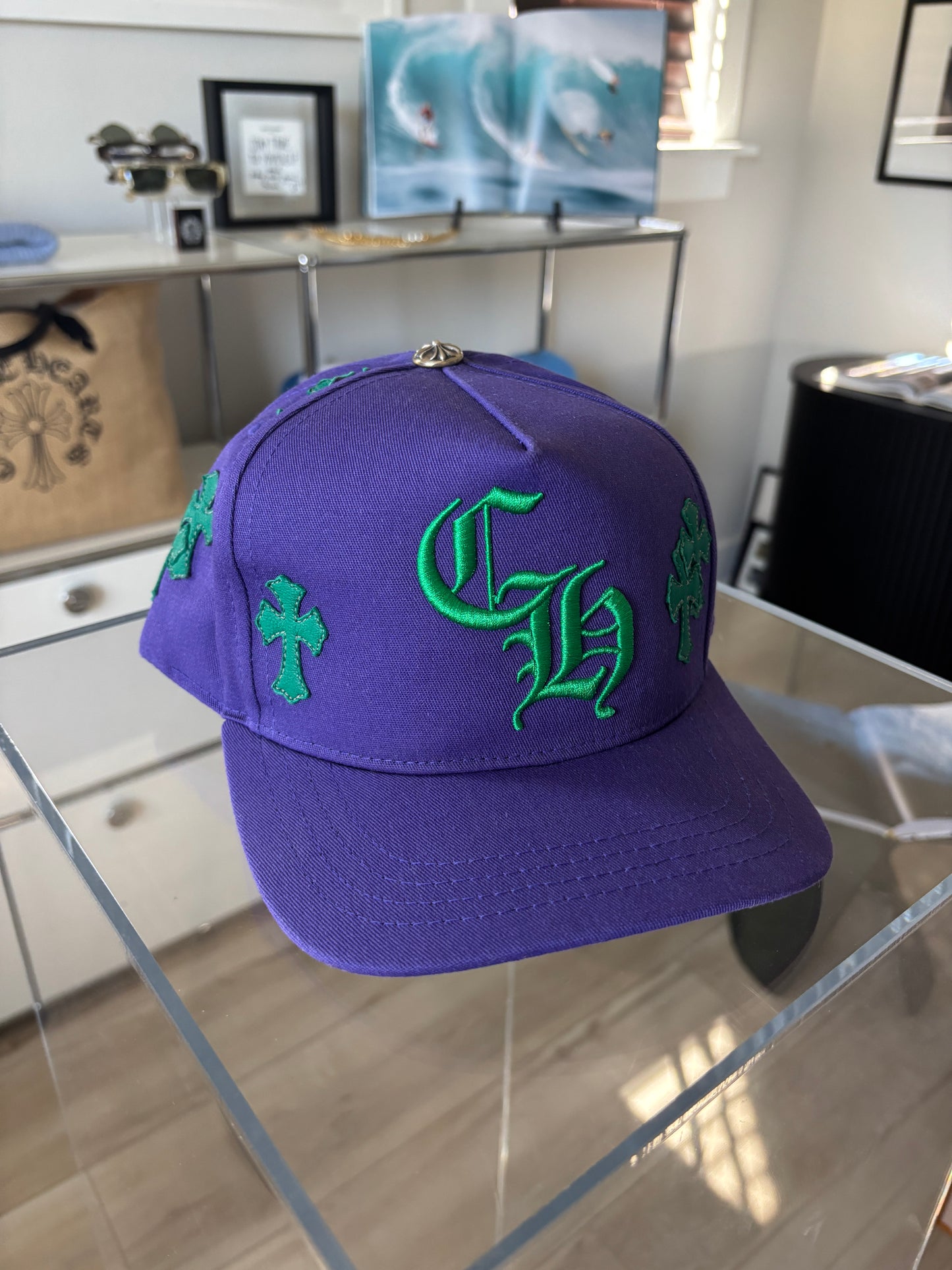Leather Patch Cross Hat