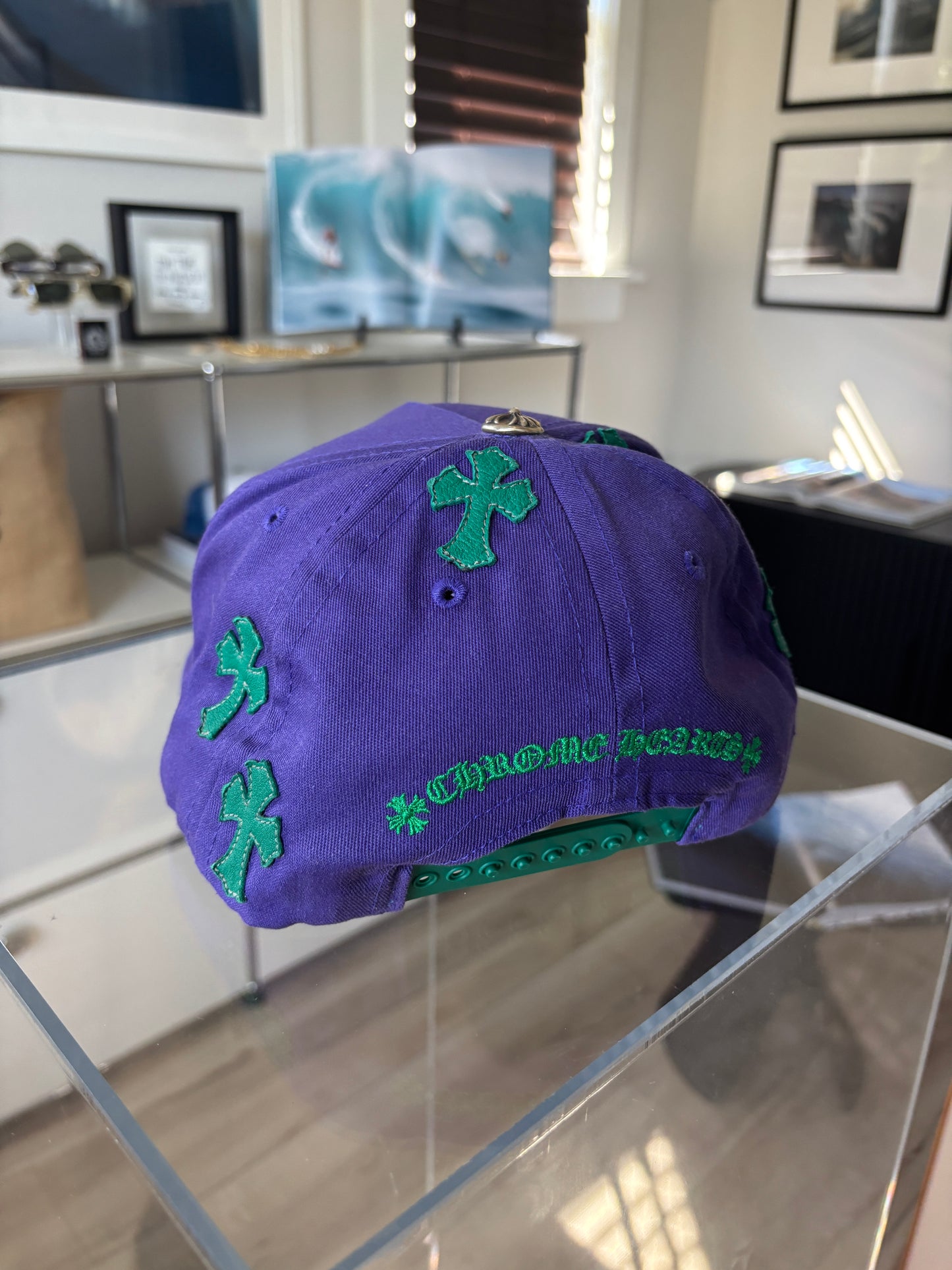 Leather Patch Cross Hat