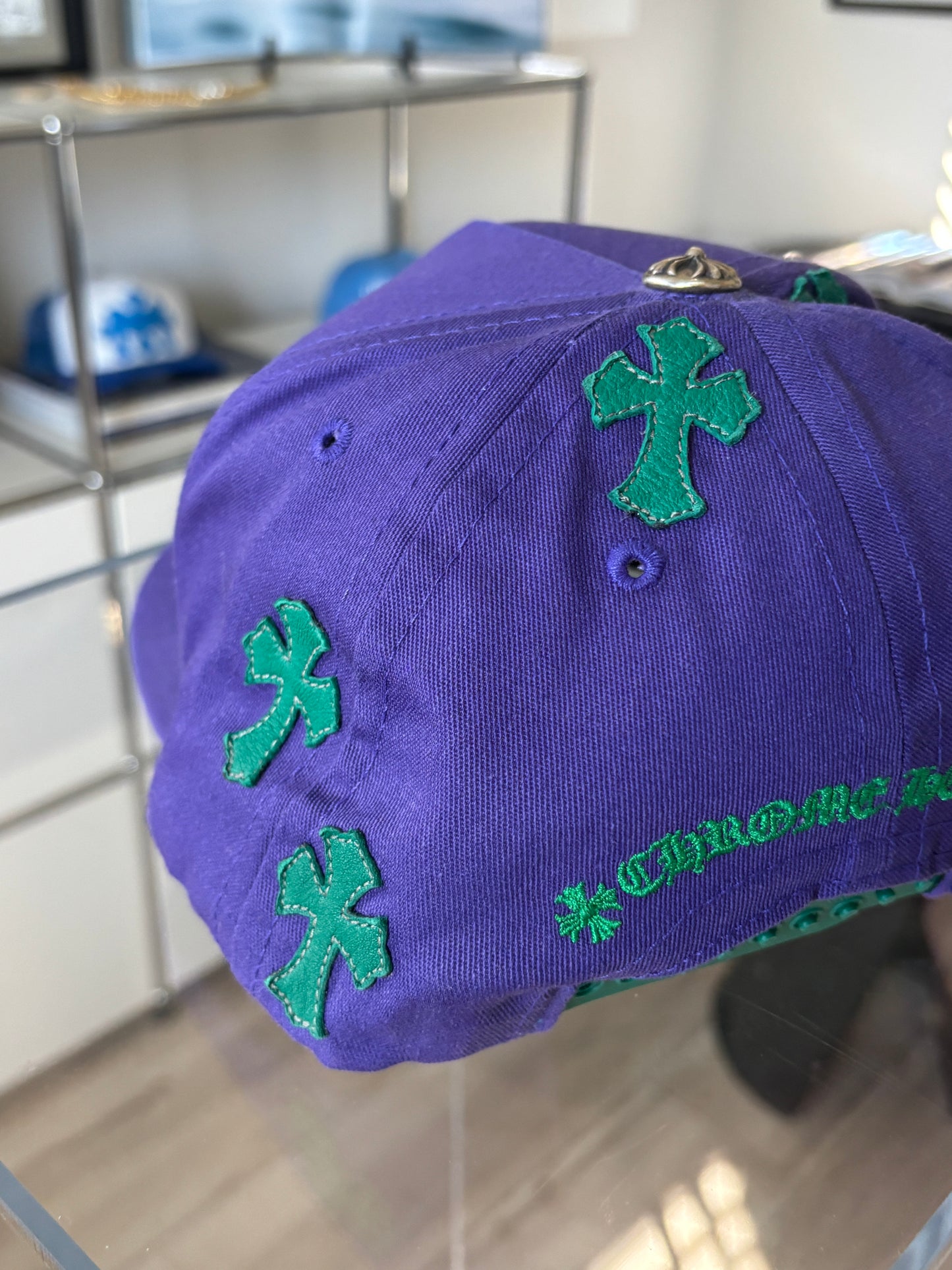 Leather Patch Cross Hat