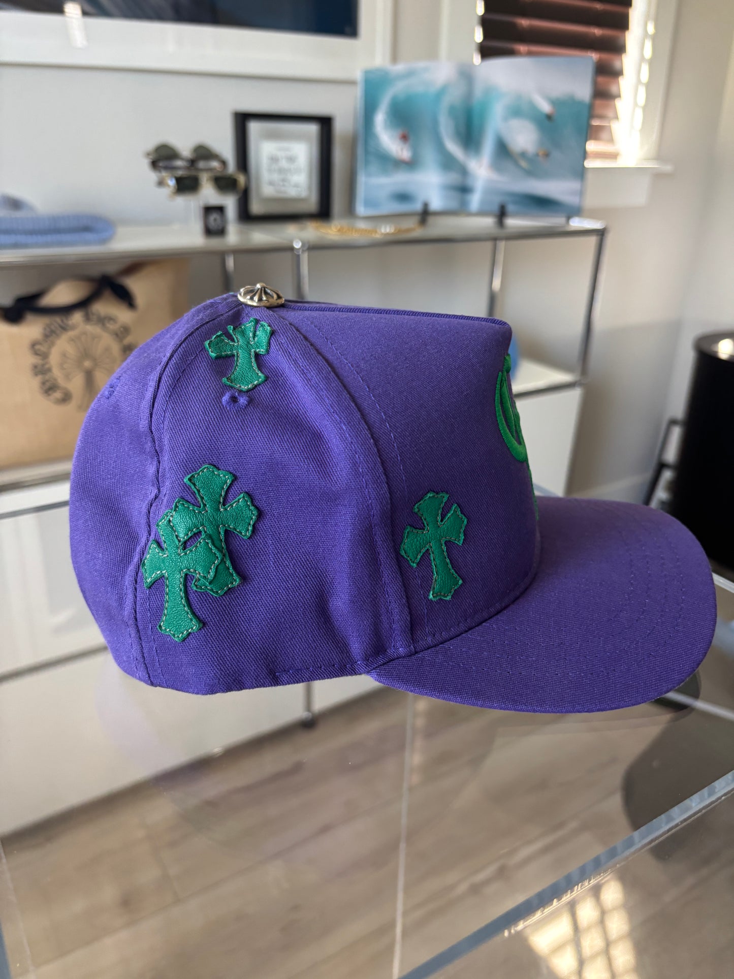 Leather Patch Cross Hat