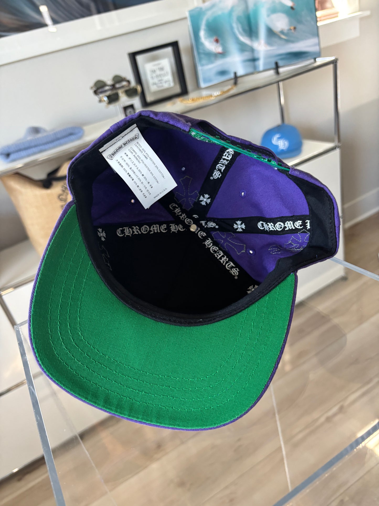 Leather Patch Cross Hat