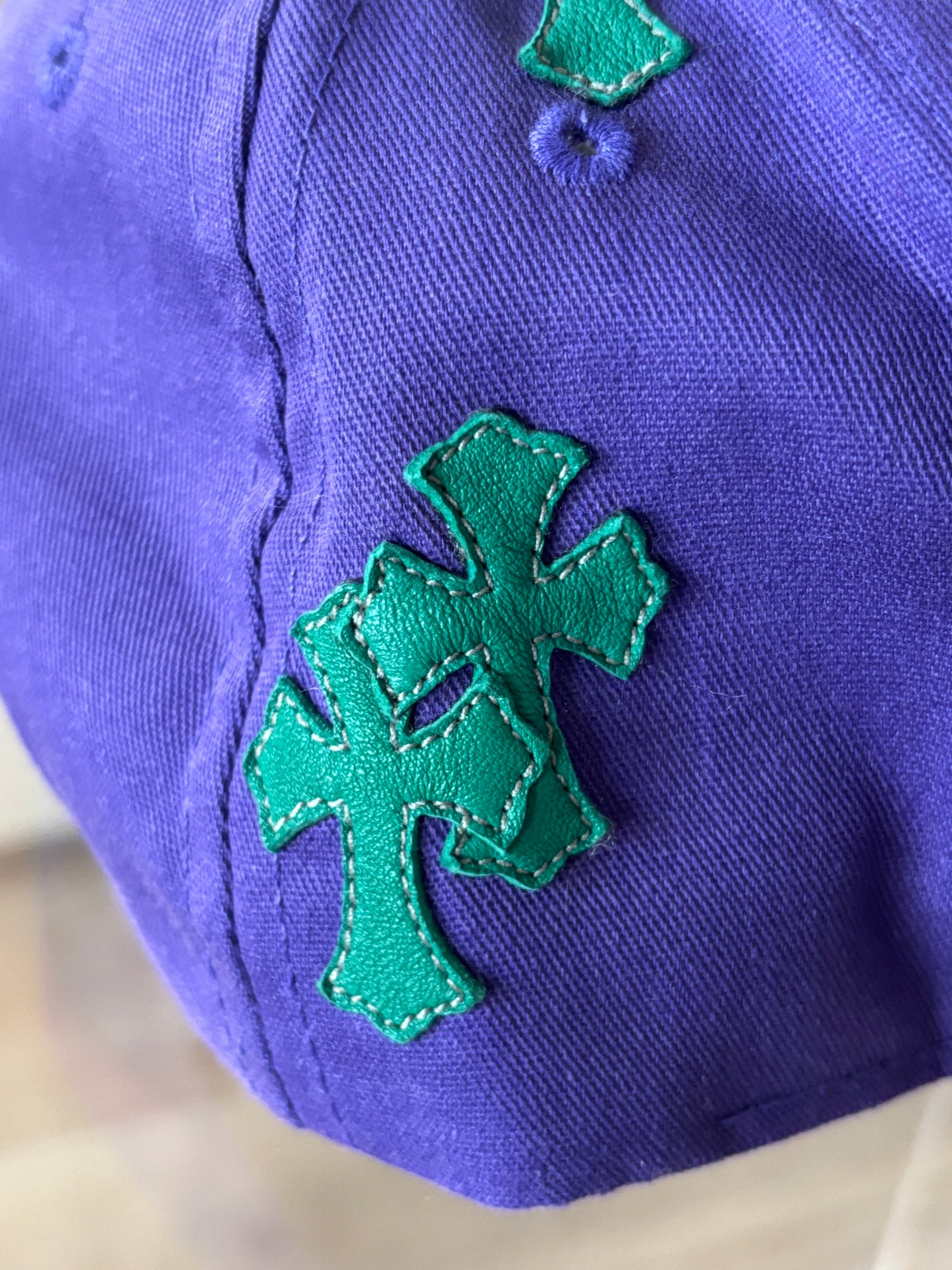 Leather Patch Cross Hat