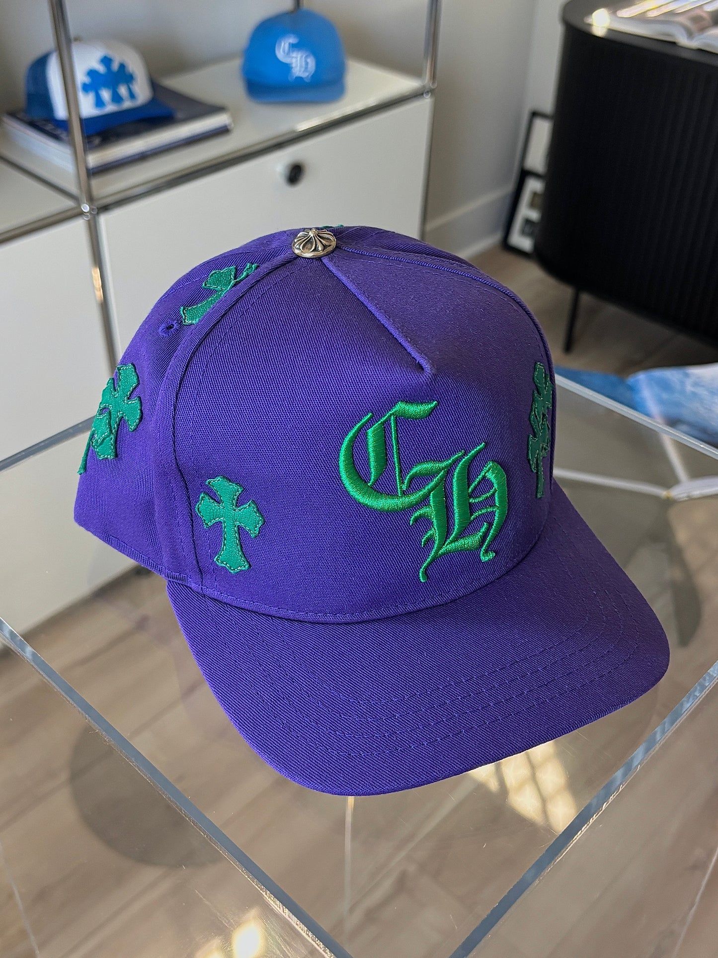 Leather Patch Cross Hat