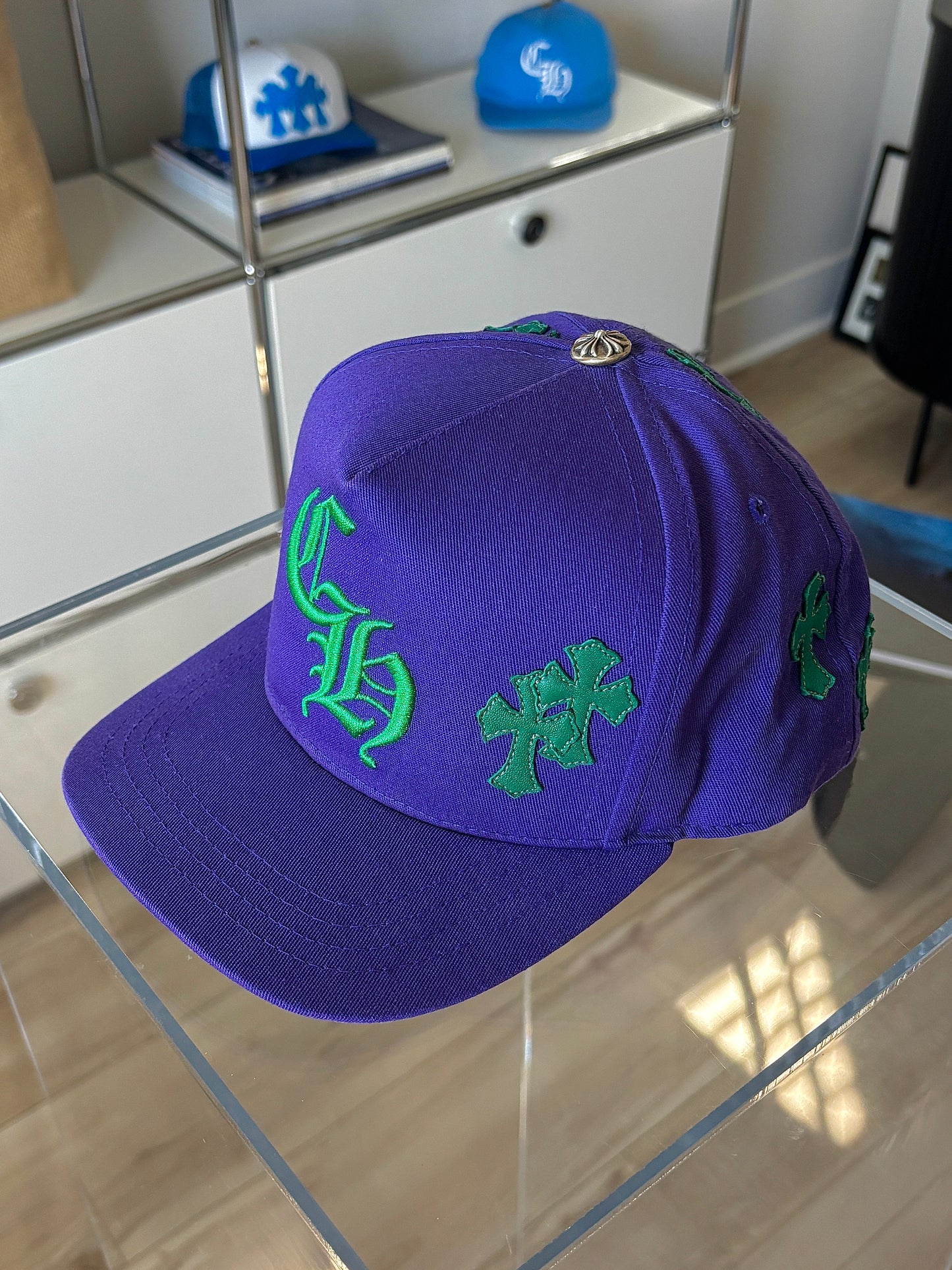 Leather Patch Cross Hat