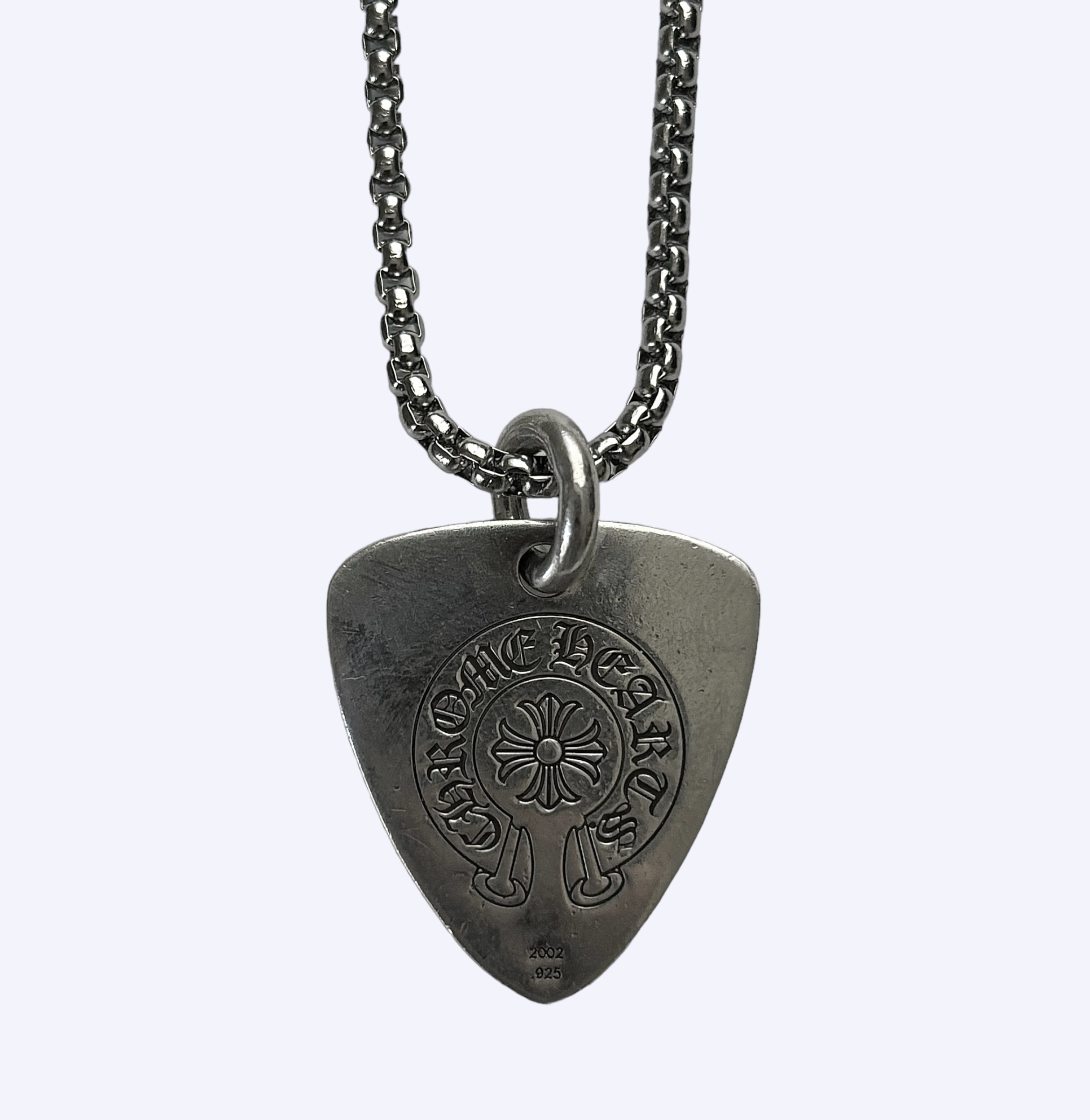Chrome Hearts Guitar Pic Necklace