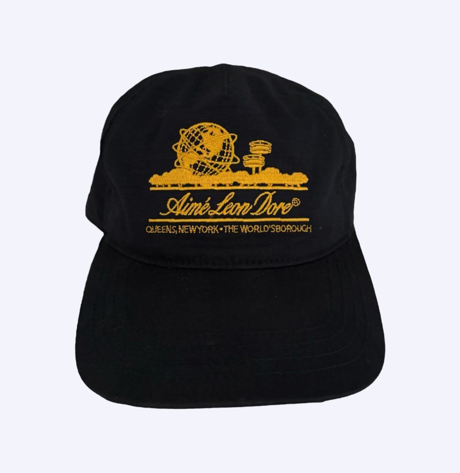 Black Snapback with Gold Aime Leon Dore Logo