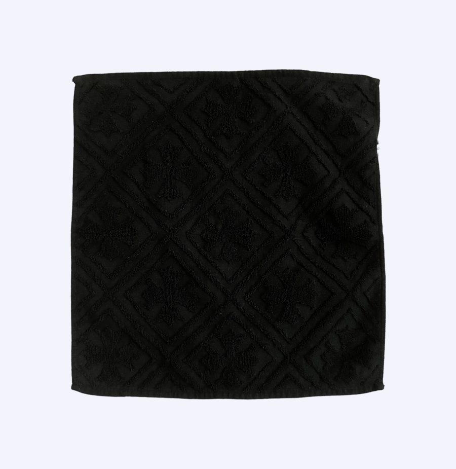 Black on black Chrome Hearts Cross Logo Towel
