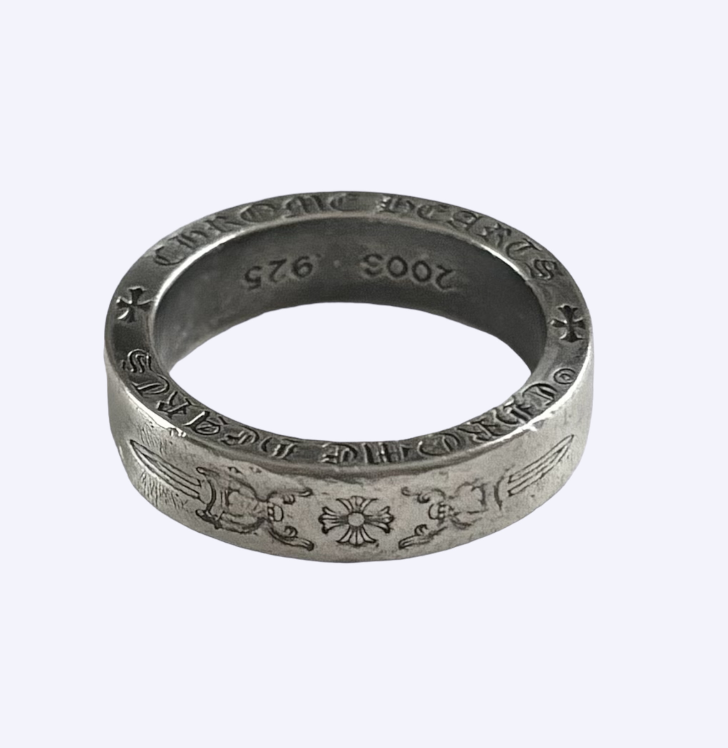 Chrome Hearts Fuck You Silver Ring