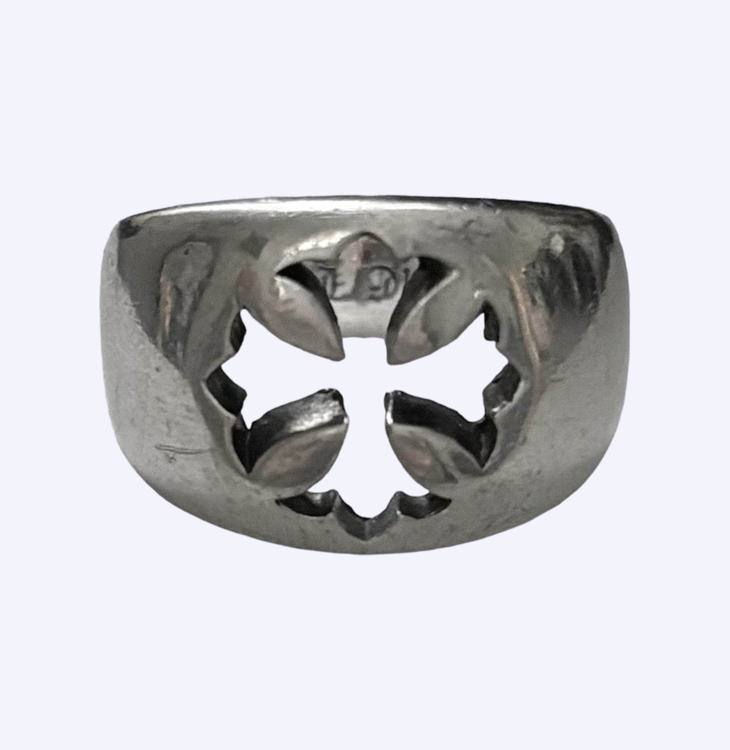 Chrome Hearts Silver Cutout Ring