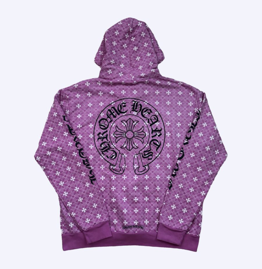 Chrome Hearts Exclusive Pink Dagger Zip Up Back