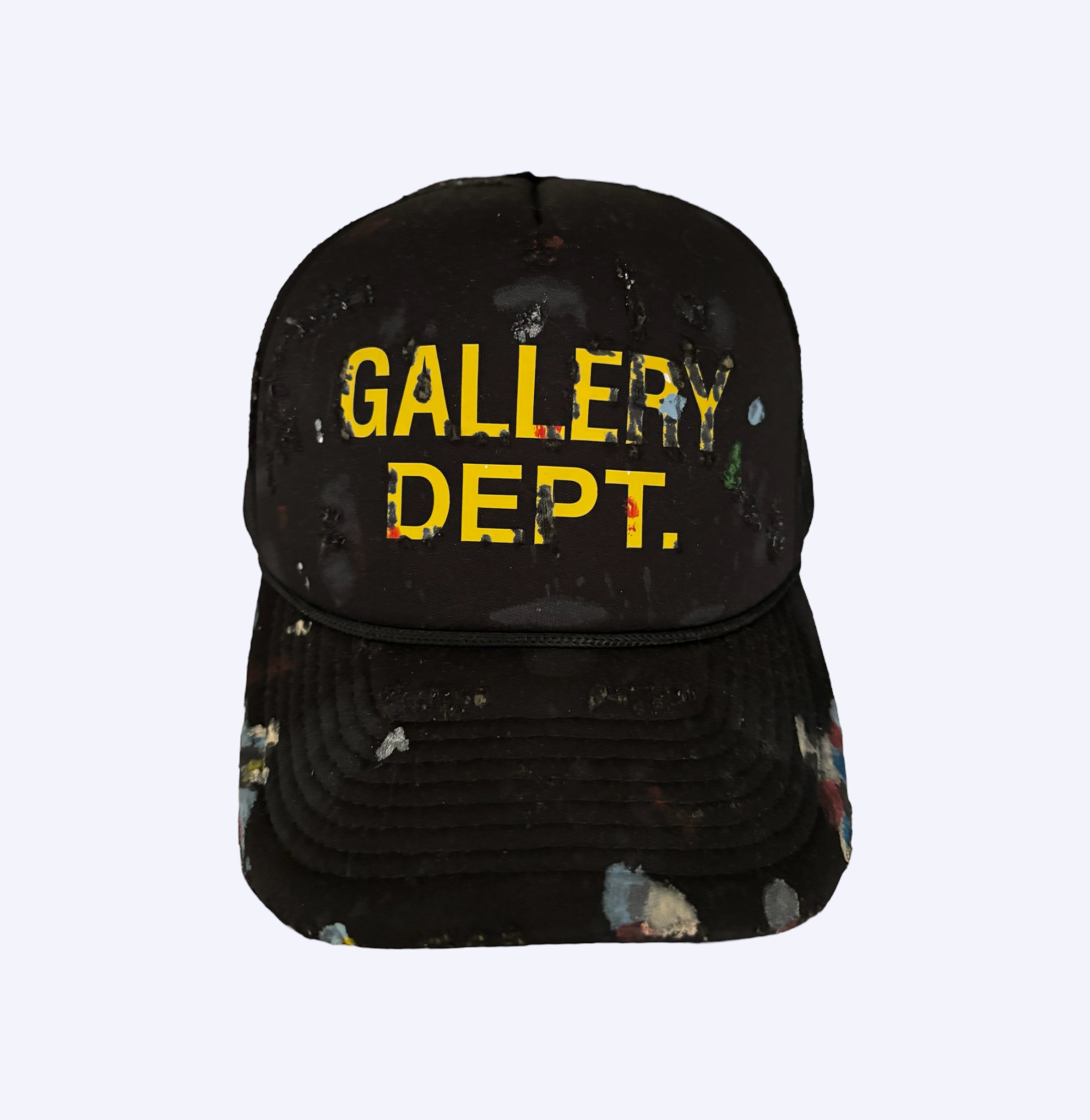 Gallery Dept Splatter painter trucker hat in black