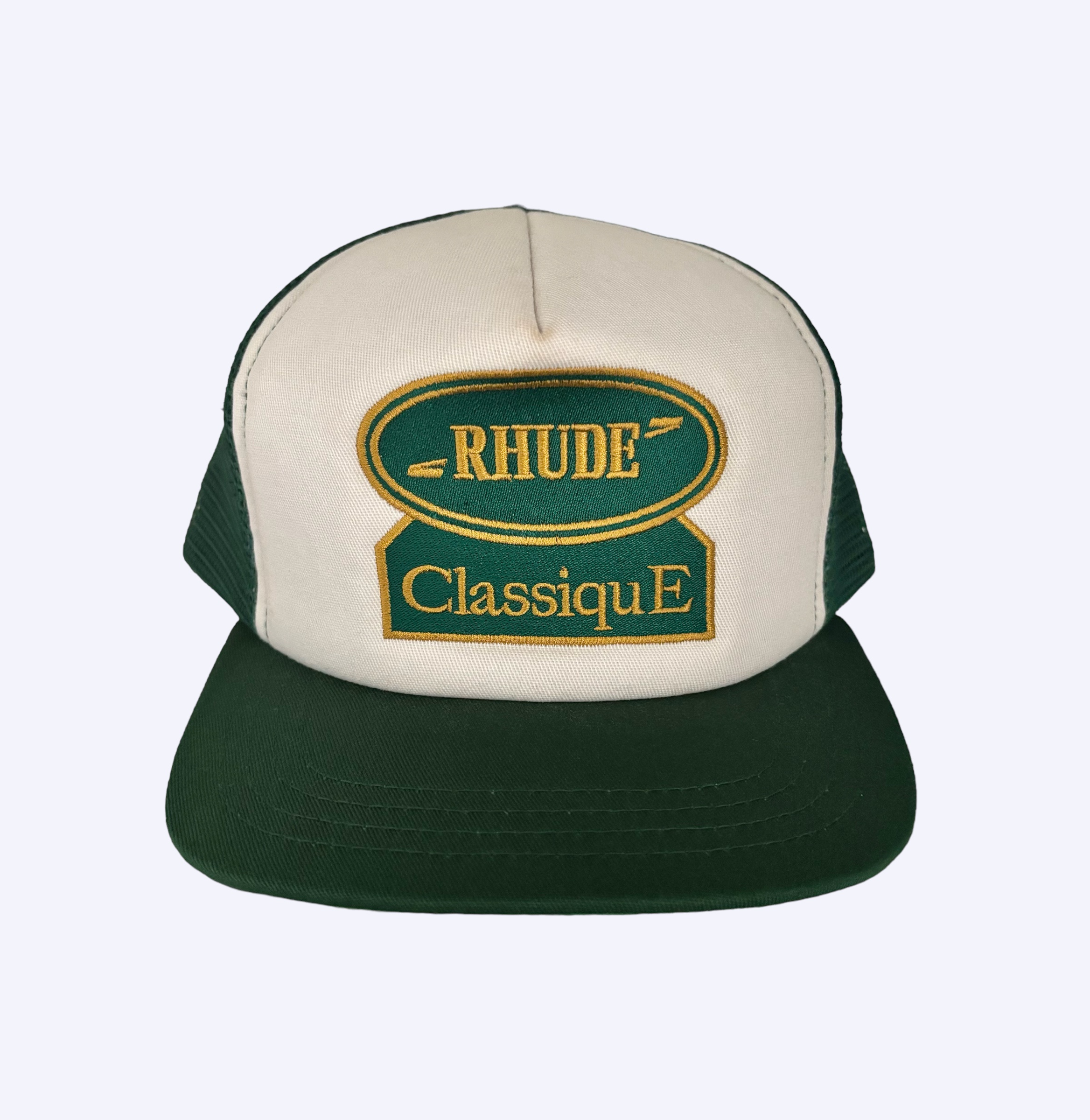green & white Rhude Classique Snapback