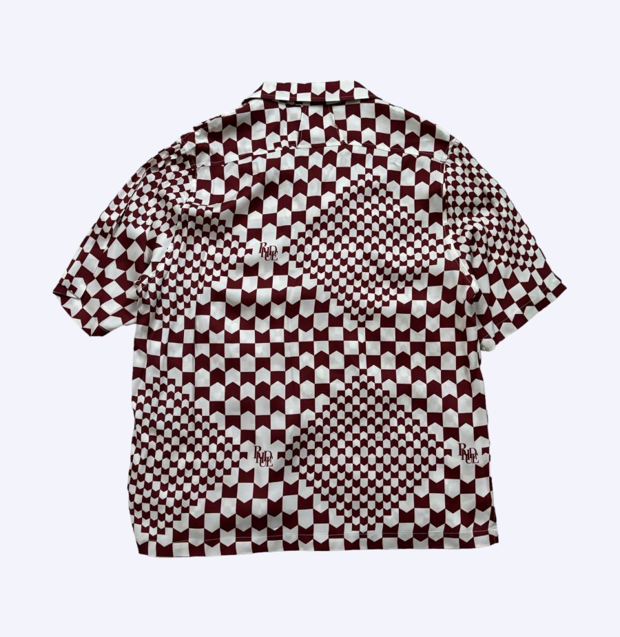 Rhude F1 Racing Checkered Shirt Rear