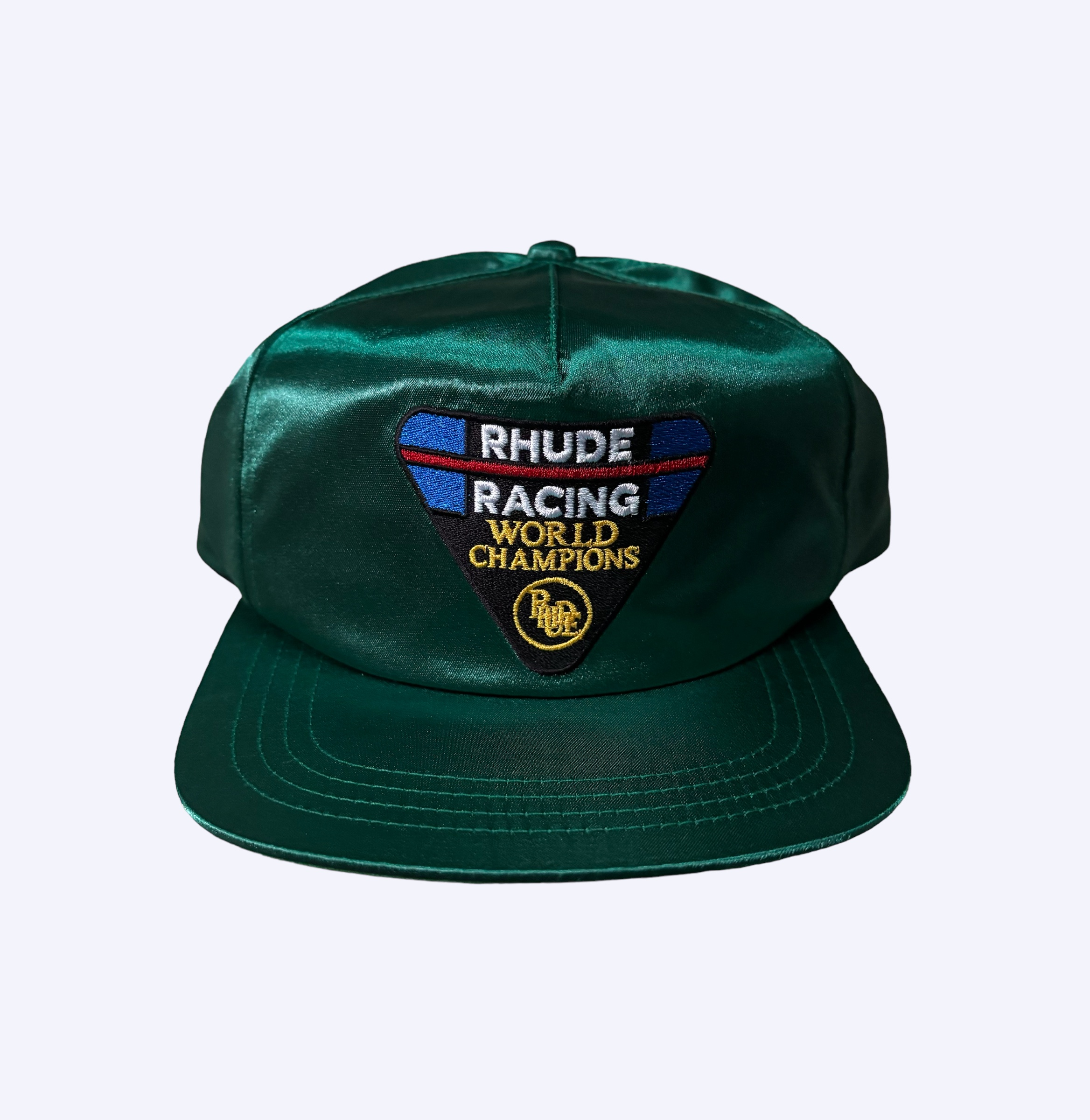 Rhude “Green Satin Racing” Hat