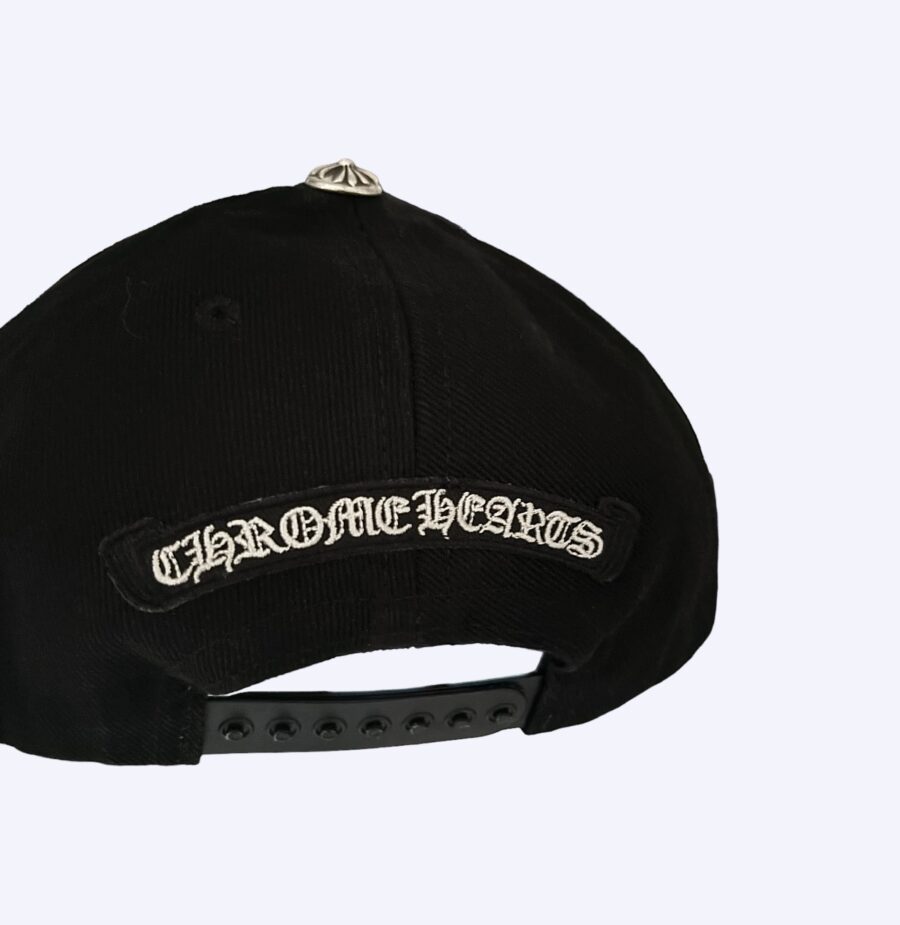 Chrome Hearts Black Denim Dagger Snapback