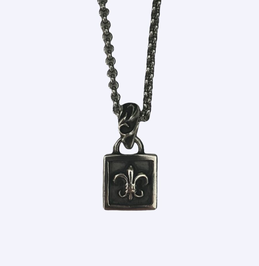 Chrome Hearts Framed Fleur Pendant