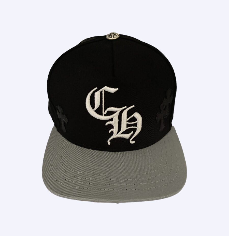 Chrome Hearts Leather Cross CH Snapback