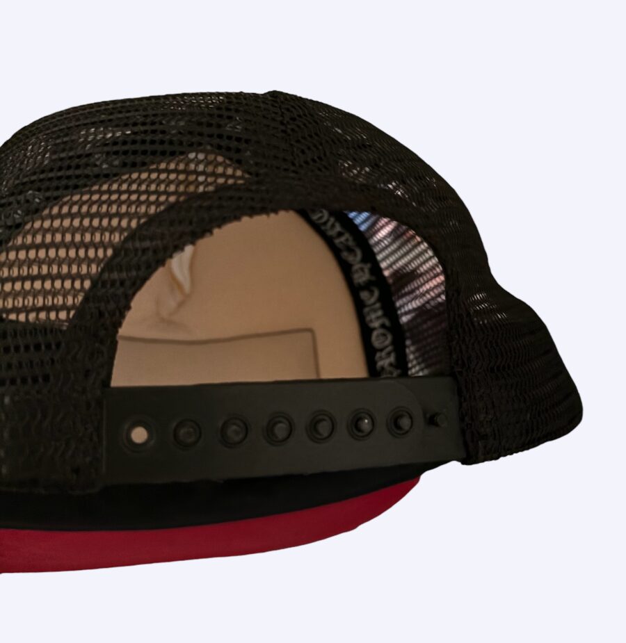 Chrome Hearts Red | Black Hollywood Hat Rear