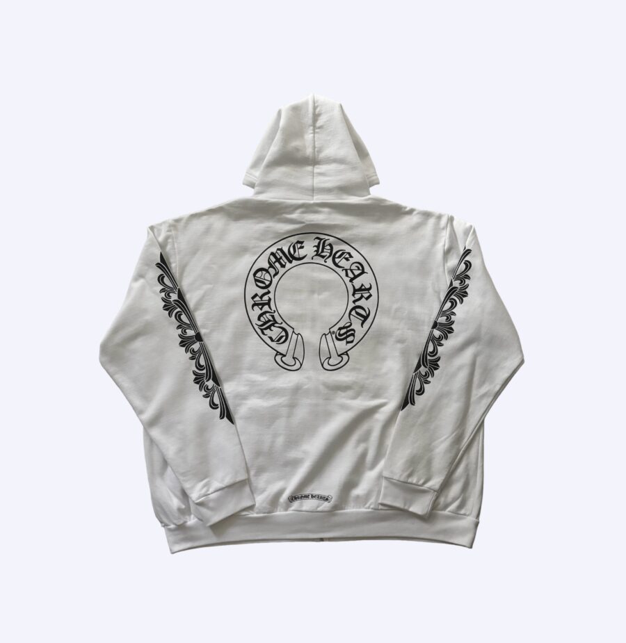 Chrome Hearts Rhodium Horseshoe ZipUp Hoodie