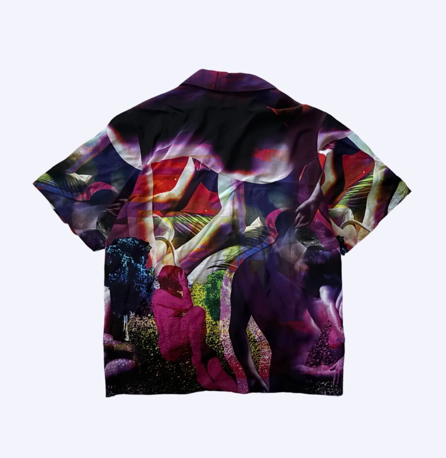 Prada Psychedelic Bowling Shirt Rear