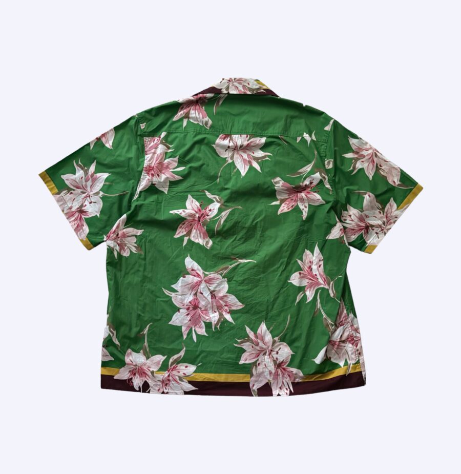 Valentino Vacation Flower Bowling Shirt Rear