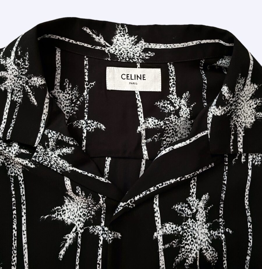 Celine x Hedi Slimane Palm Tree Vacation Shirt Tags