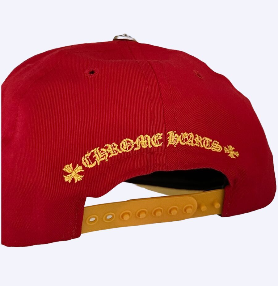 Chrome Hearts Red CH Snapback Rear