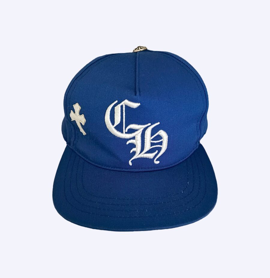 Chrome Hearts Royal Blue Cross Patch Hat