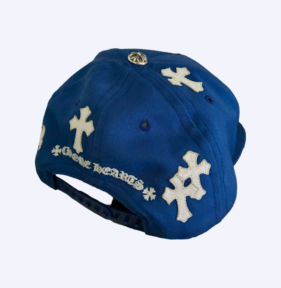 Chrome Hearts Royal Blue Cross Patch Hat Rear