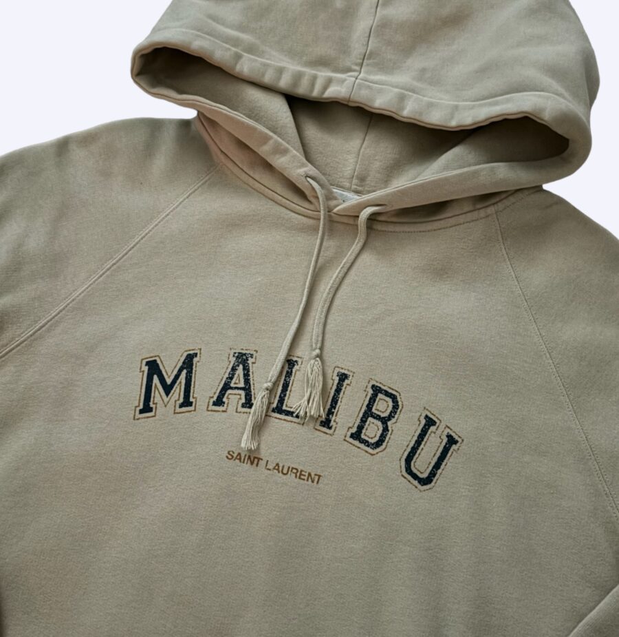 Hedi Slimane x Saint Laurent Malibu Hoodie Close