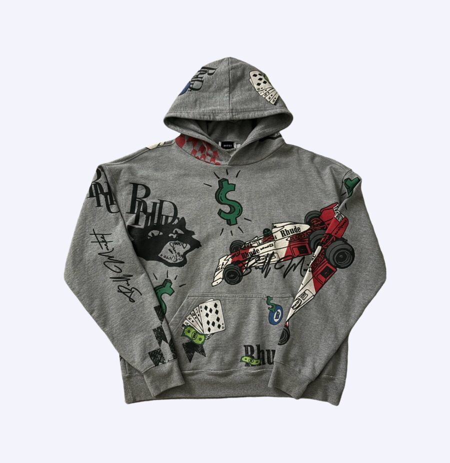 Rhude F1 Racing Doodle Hoodie