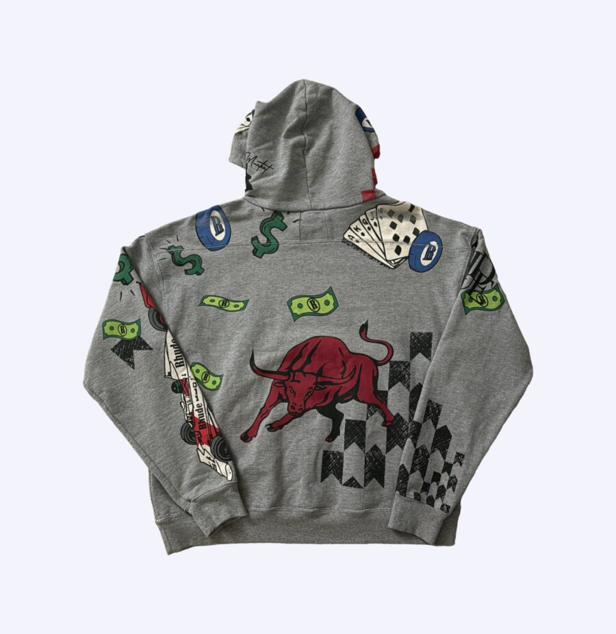 Rhude F1 Racing Doodle Hoodie Rear