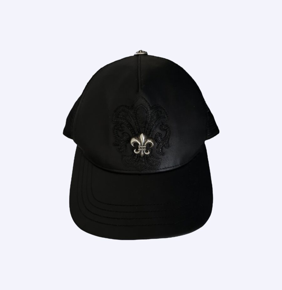 Chrome Hearts Lamb Leather Fleur Patch Hat