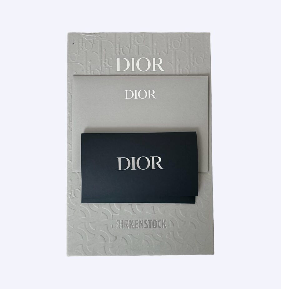 Dior x Birkenstocks Box & Dust Bag & Card