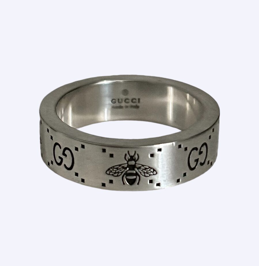 Gucci Ghost Logo Bee Ring