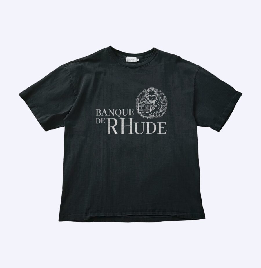 Rhude Faded Black Banque Italy Tee