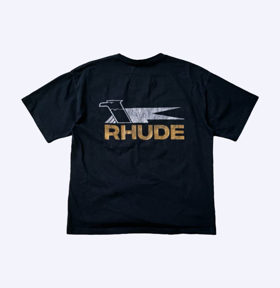 Rhude Hand Dyed Track Logo Tee Rear