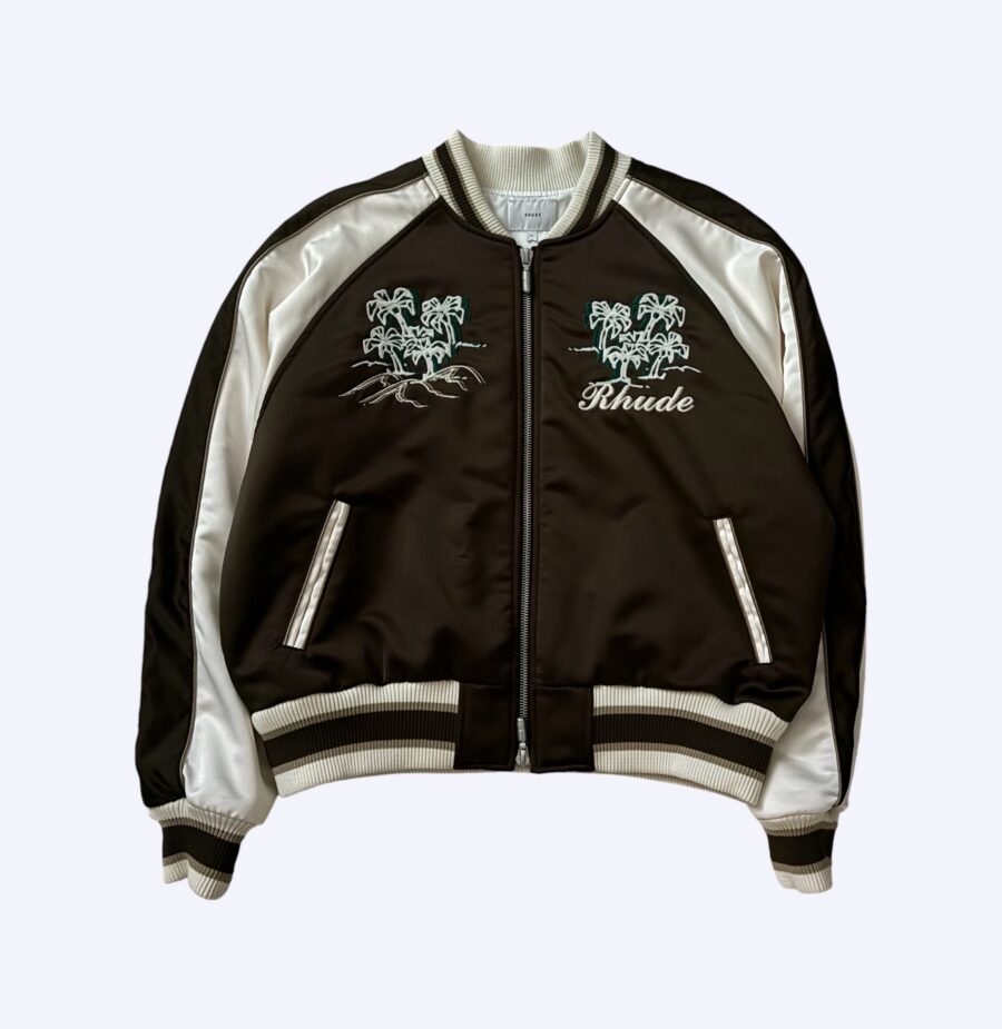 Rhude Rally Palm Bomber Jacket