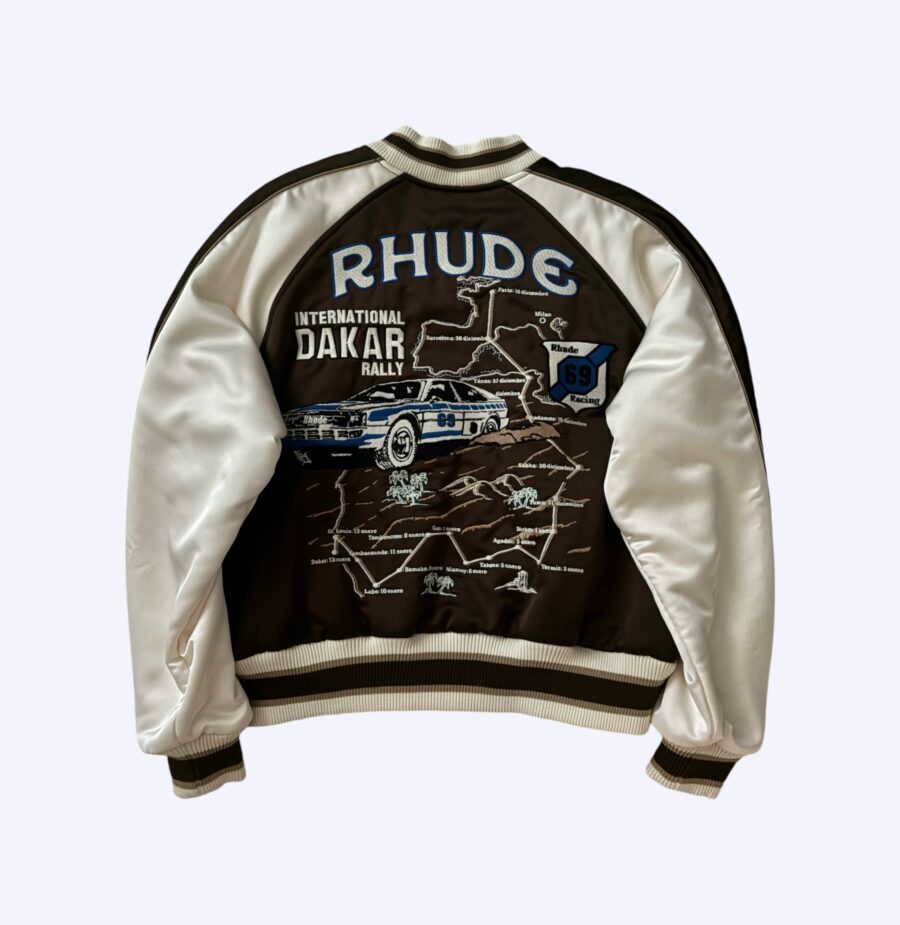 Rhude Rally Palm Bomber Jacket Read