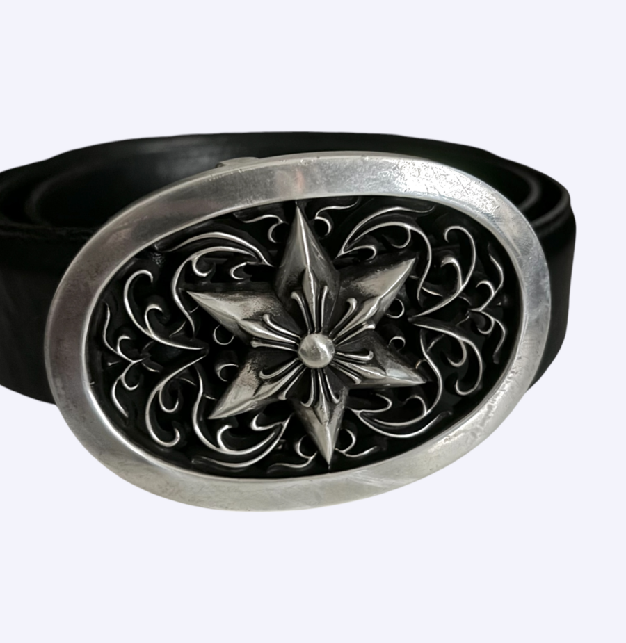 Chrome Hearts Heavy Oval Star Belt