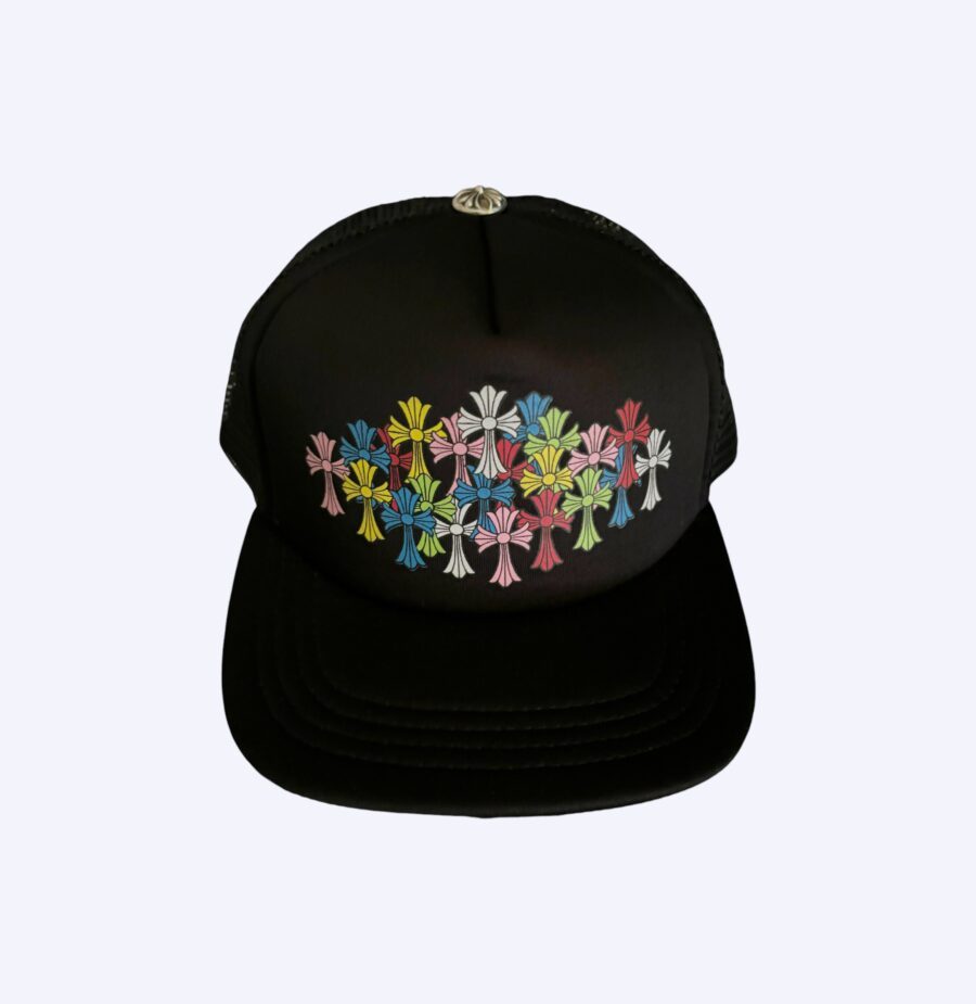 Chrome Hearts Blacked Out Cemetery Cross Hat